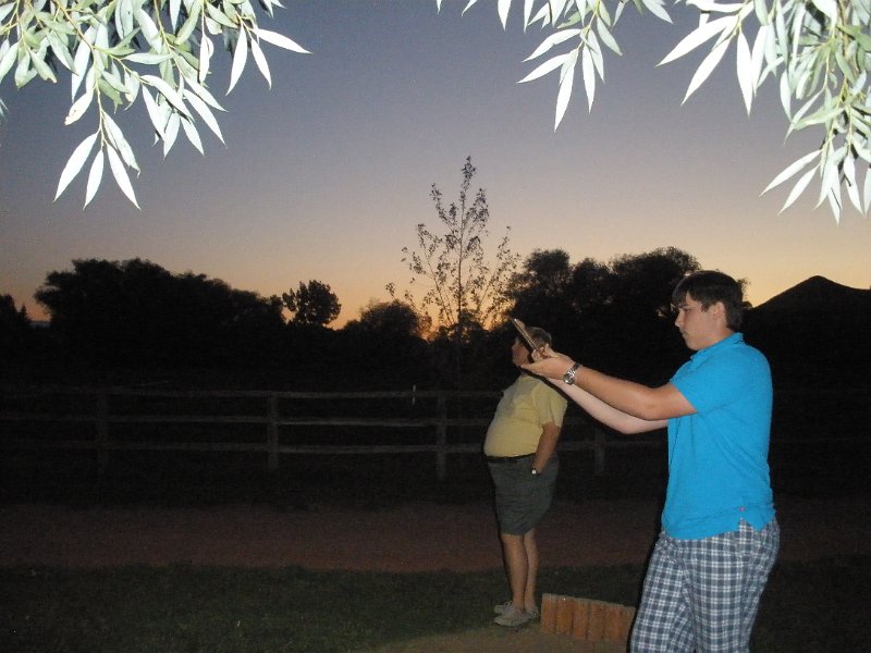 Trip (225).JPG - Kris and Ken playing horseshoes at the Ranch at Ucross, Wyoming